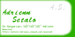 adrienn setalo business card